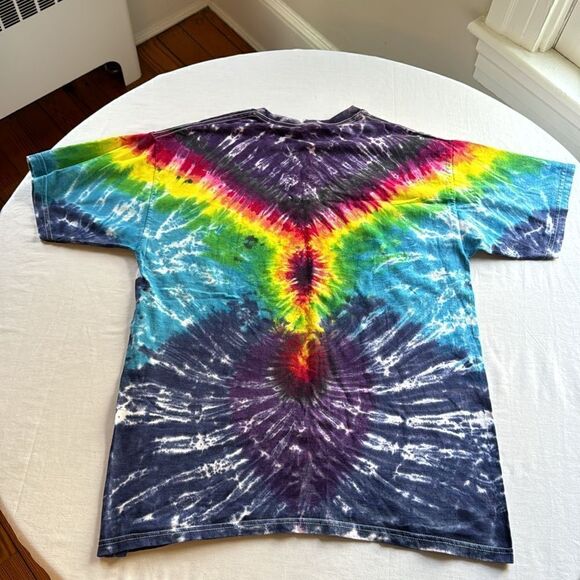 Gildan Rainbow tie dye shirt 100% cotton large - Picture 8 of 8